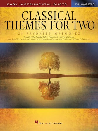 HAL LEONARD HL00254442 Classical Themes for Two Trumpets - Easy Instrumental Duets