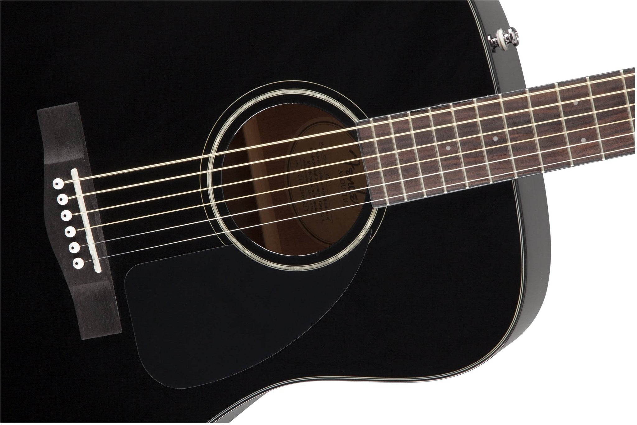 FENDER 0970110206 CD60 Acoustic Guitar w/ Case (Black) - Ray's Midbell Music