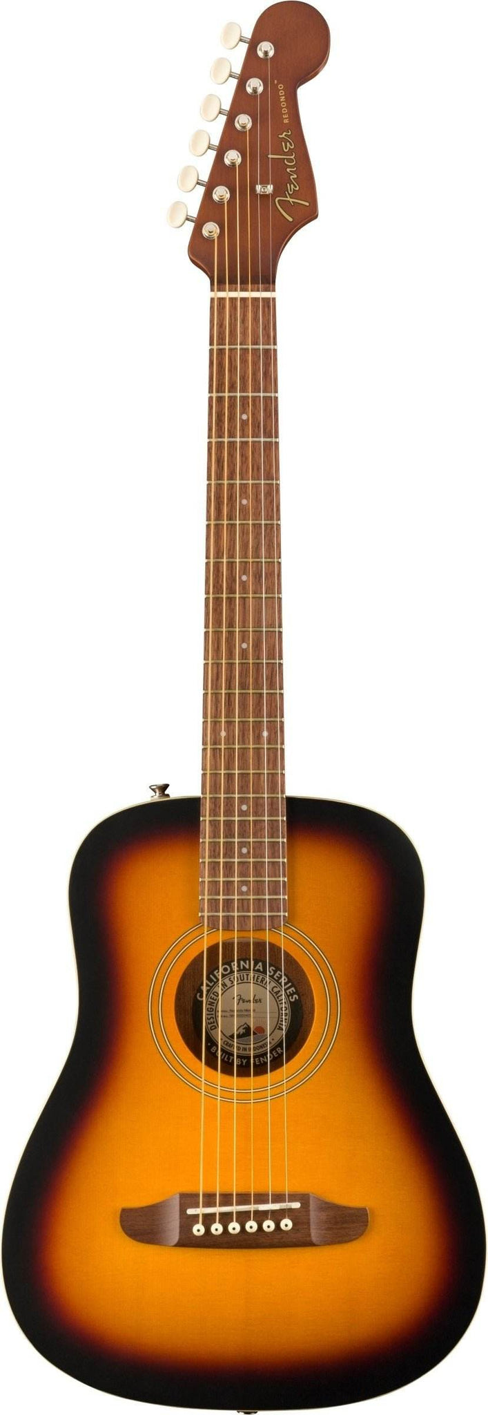 FENDER 0970710103 Redondo Mini Acoustic Guitar w/ Bag (Sunburst) - Ray's Midbell Music