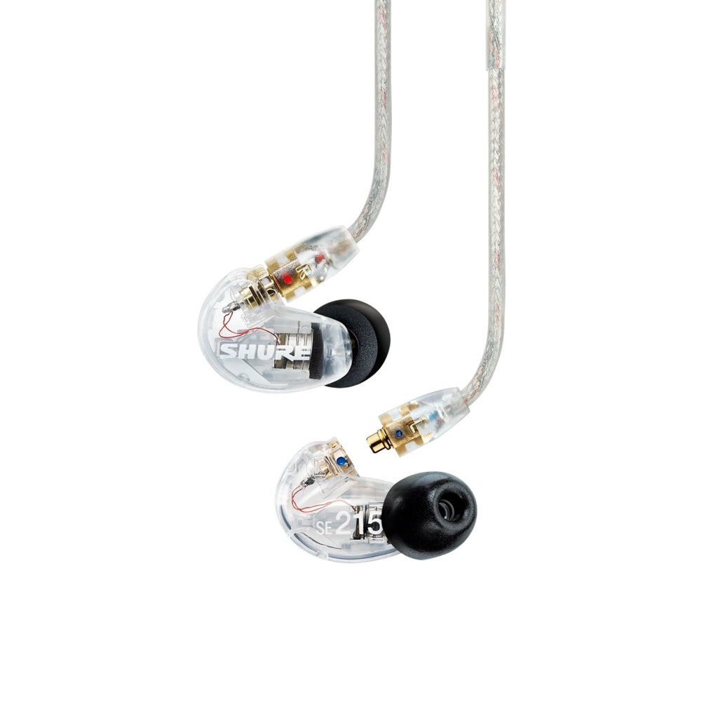 SHURE SE215CL Sound Isolating Earphones w/ Dynamic MicroDriver & Detachable Cable (Clear)