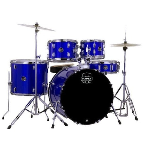 Mapex CM5294FTCIB Comet 5 Piece Complete Drum Set w/ 22" Bass (Indigo Blue)