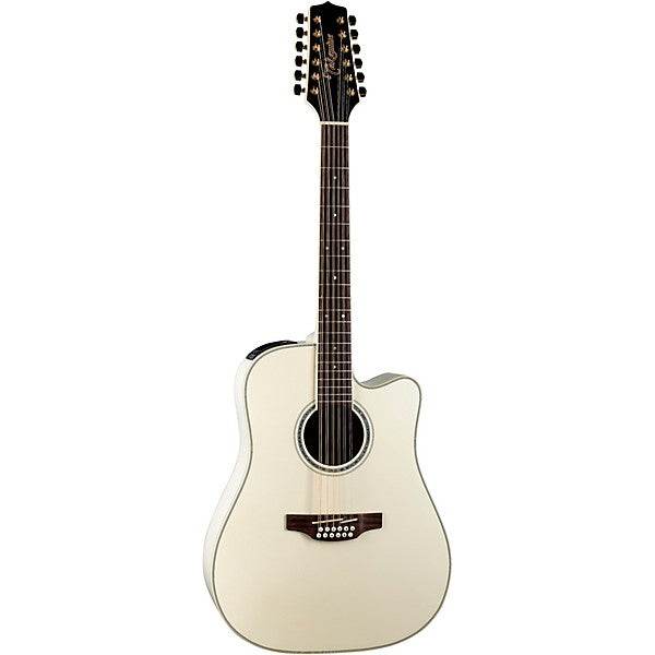 Takamine TAKGD37CE12PW G Series 12 String Dread A/E Guitar (Pearl White) - Ray's Midbell Music