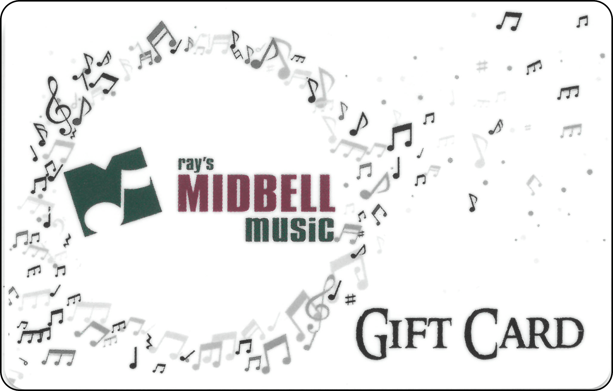 Midbell Music $50.00 Gift Card - Ray's Midbell Music