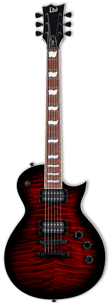 Esp LEC256QMSTBCSB LTD EC-256 Quilted Maple Single Cut (See Thru Black Cherry Sunburst) - Ray's Midbell Music
