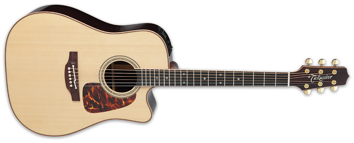 Takamine JTAKP7DC Pro Series All Solid Dread A/E Guitar (Natural)