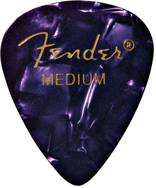 FENDER #1980351876 Purple Moto Med Picks 12 Pk