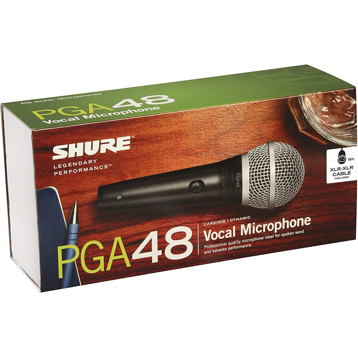 SHURE PGA48XLR Vocal Mic w/ XLR to XLR Cable