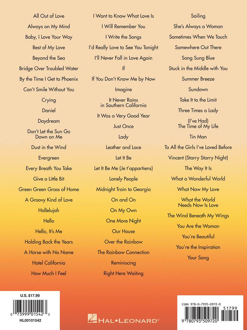 HAL LEONARD 00101542 The Best Easy Listening Songs Ever - 3rd Edition - E-Z Play Today Volume 204 - Ray's Midbell Music