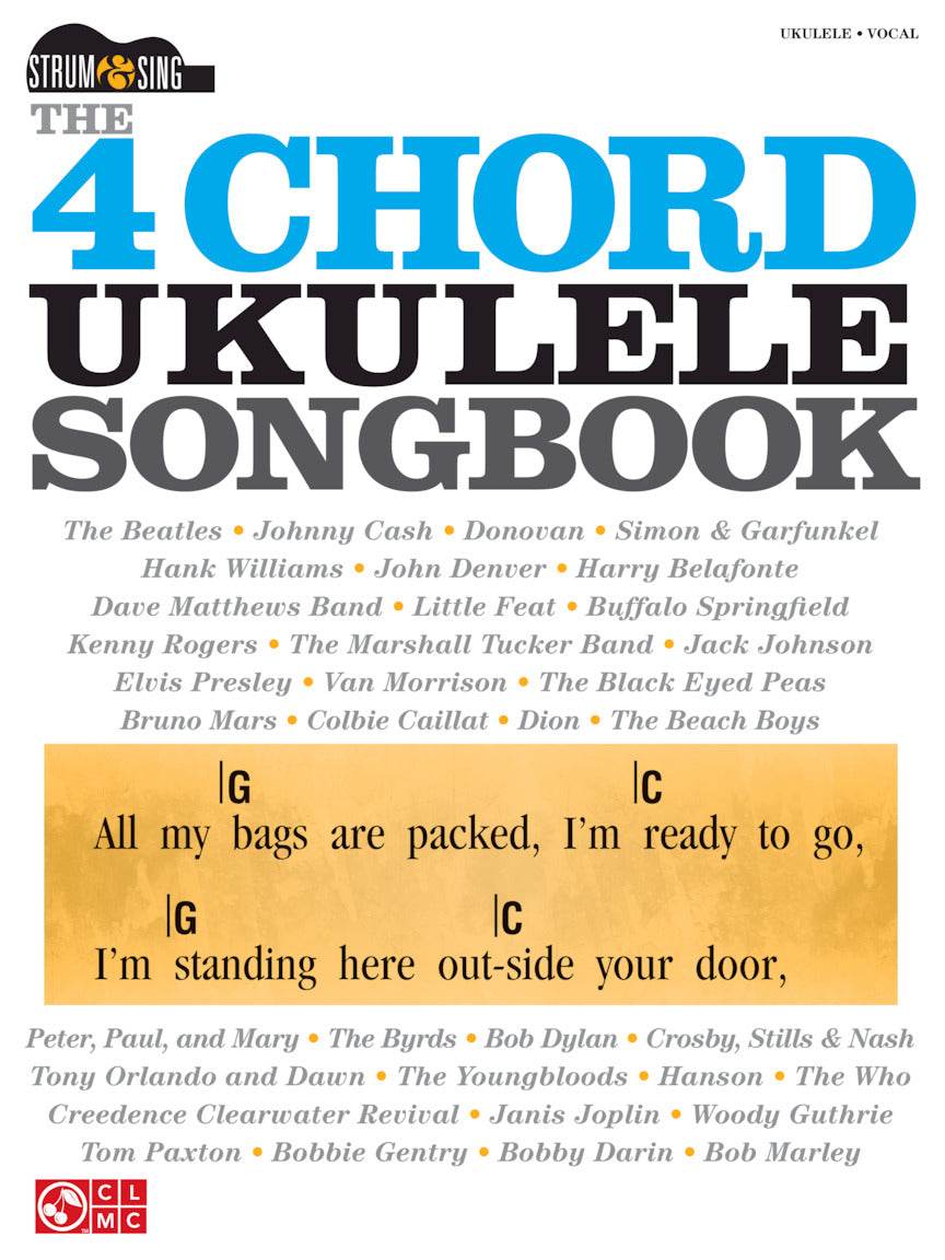 CHERRY LANE 00114331 The 4-Chord Ukulele Songbook - Ray's Midbell Music