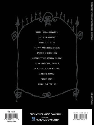 HAL LEONARD 00119399 Tim Burton's The Nightmare Before Christmas - Big-Note Piano - Ray's Midbell Music