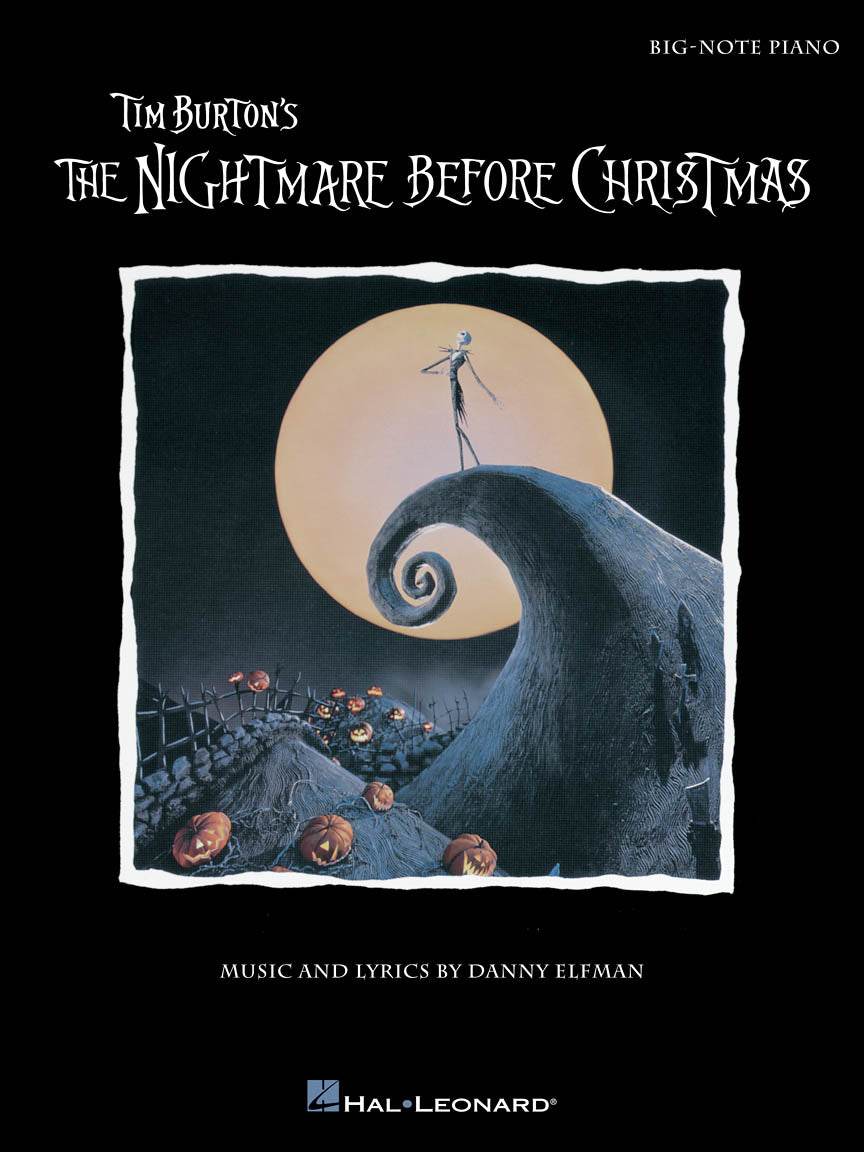 HAL LEONARD 00119399 Tim Burton's The Nightmare Before Christmas - Big-Note Piano - Ray's Midbell Music