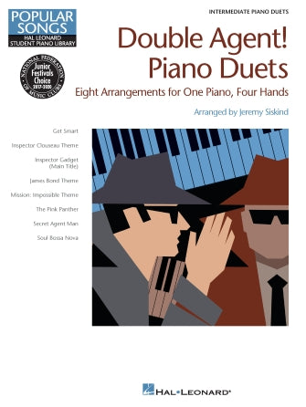 HAL LEONARD HL00121595 Double Agent! Piano Duets - Hal Leonard Student Piano Library Popular Songs Series Intermediate 1 Piano, 4 Hands