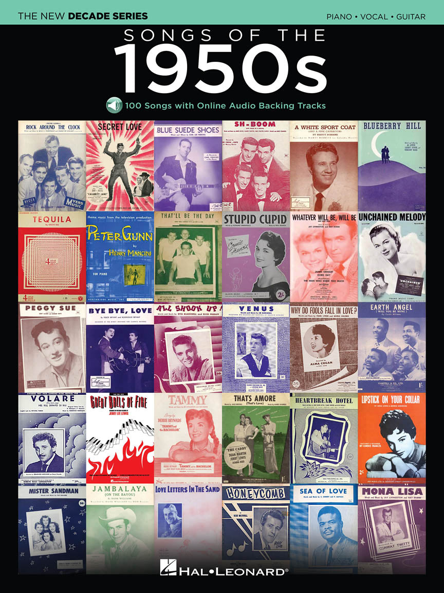 HAL LEONARD 00137595 Songs of the 1950s - The New Decade Series with Online Play-Along Backing Tracks