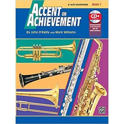 ALFRED 0017087 Accent on Achievement, Book 1 [E-Flat Alto Saxophone] - Ray's Midbell Music