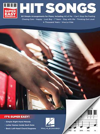 HAL LEONARD HL00194367 Hit Songs-Super Easy Songbook - Ray's Midbell Music