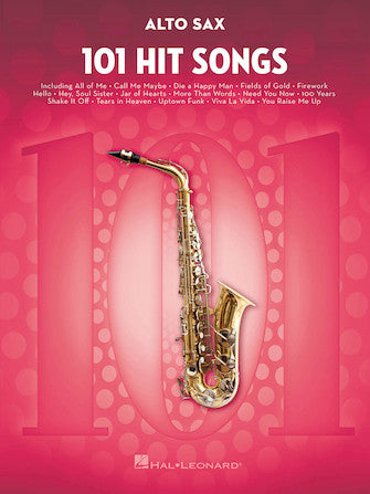 HAL LEONARD HL00197183 101 Hit Songs for Alto Sax