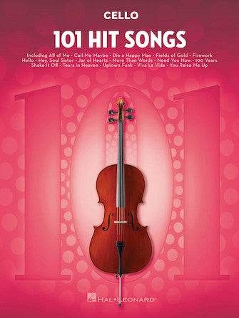 HAL LEONARD HL00197190 101 Hit Songs for Cello - Ray's Midbell Music