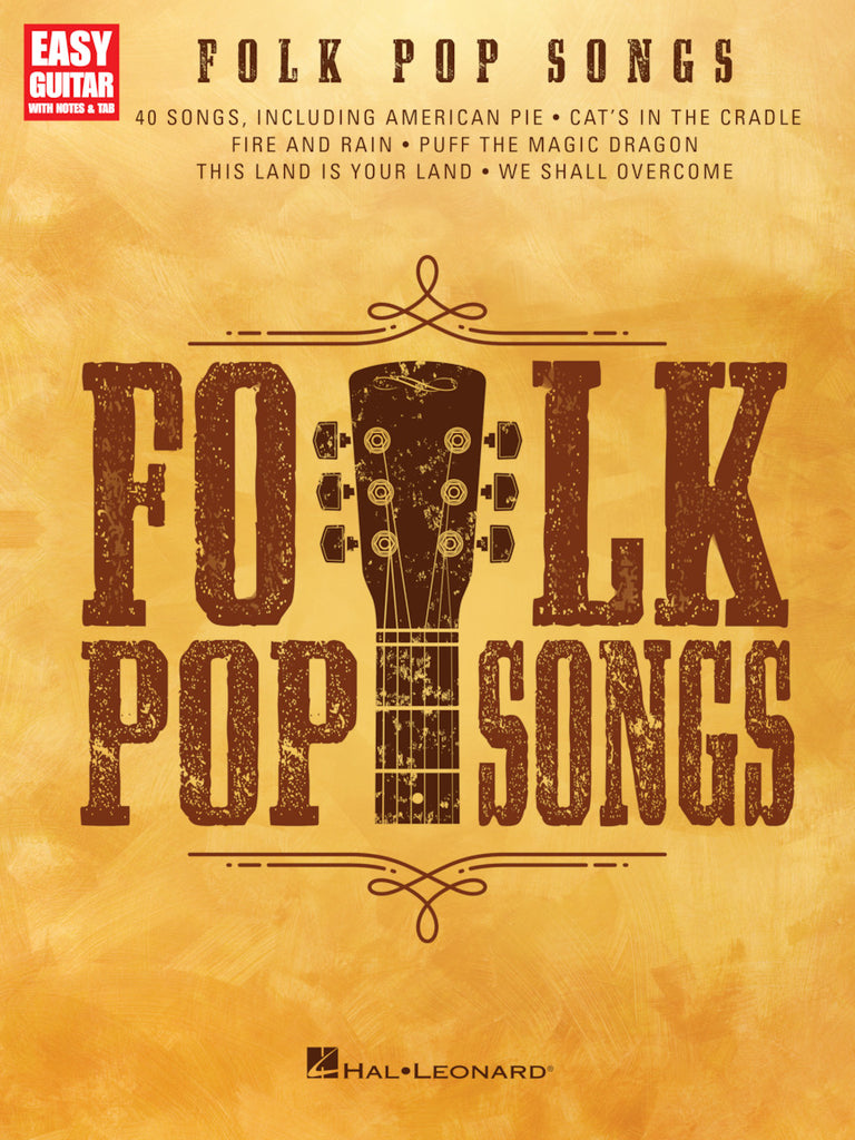 HAL LEONARD HL00222701 Folk Pop Songs