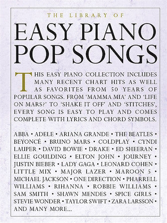 HAL LEONARD HL00232489 The Library of Easy Piano Pop Songs