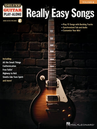 HAL LEONARD HL00244877 Really Easy Songs Deluxe Guitar Play-Along Volume 2