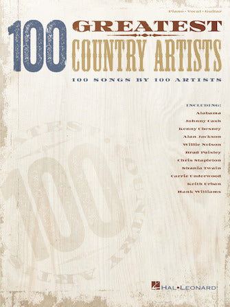 HAL LEONARD HL00250372 100 Greatest Country Artists