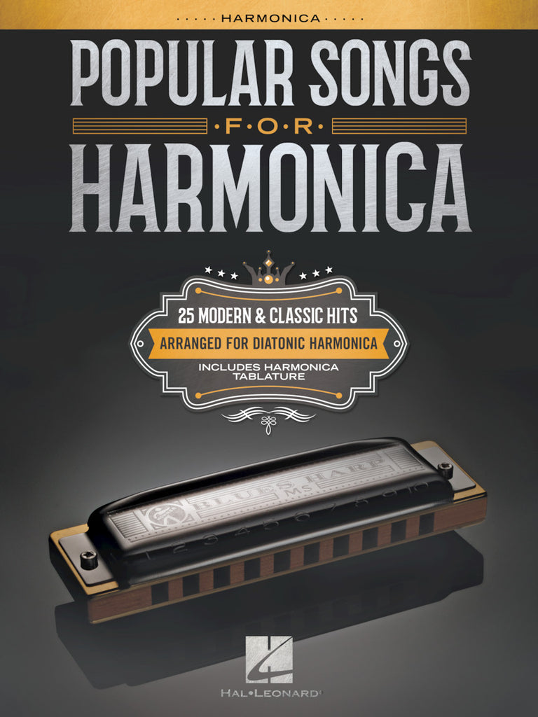 HAL LEONARD 00251081 Popular Songs for Harmonica - 25 Modern & Classic Hits Arranged for Diatonic Harmonica