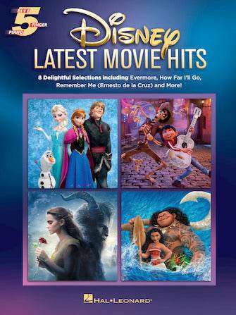 HAL LEONARD HL00277255 Disney Latest Movie Hits Five Finger Piano - Ray's Midbell Music