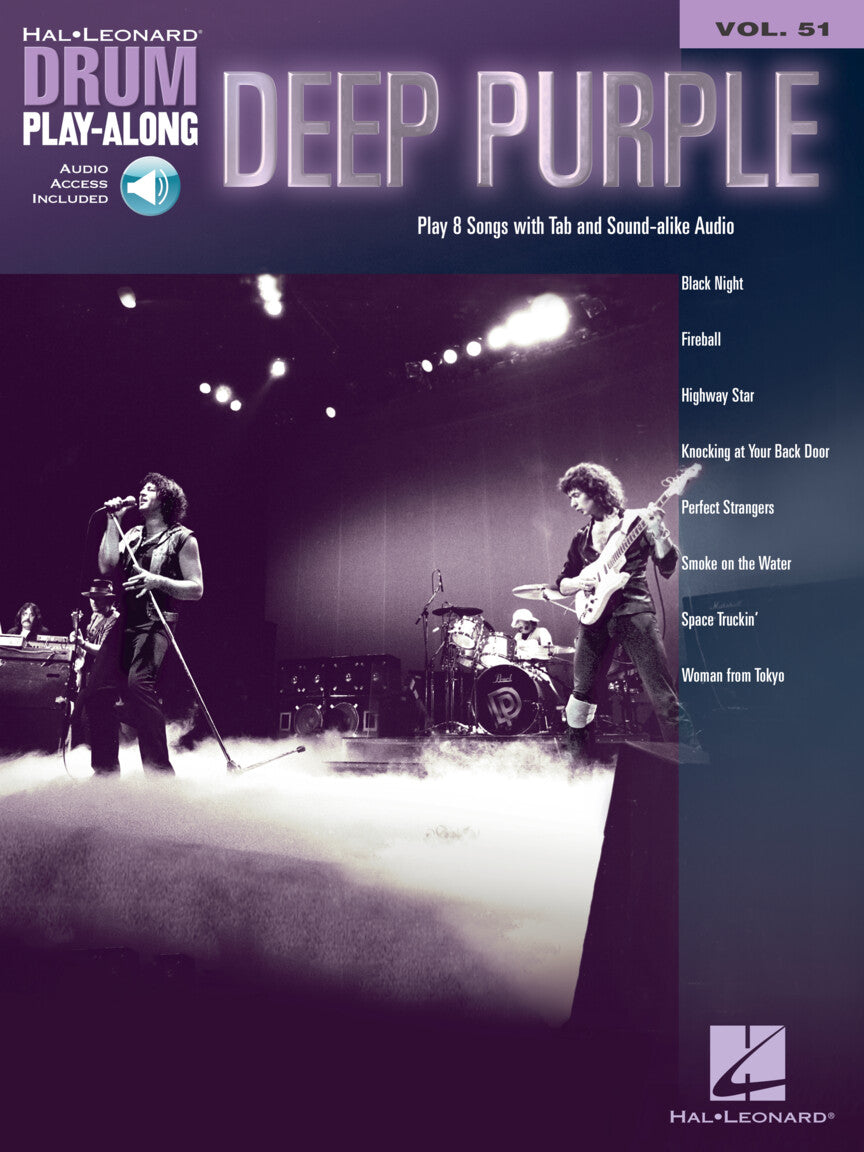 HAL LEONARD 00278400 Deep Purple - Drum Play-Along Volume 51