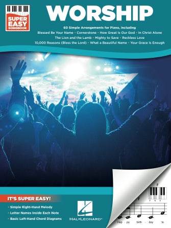 HAL LEONARD 00294871 Worship - Super Easy Songbook - Ray's Midbell Music