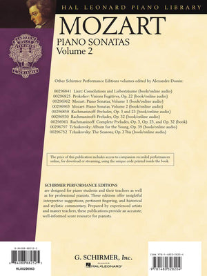 HAL LEONARD 00296963 Piano Sonatas, Volume 2 - Schirmer Performance Editions - Ray's Midbell Music