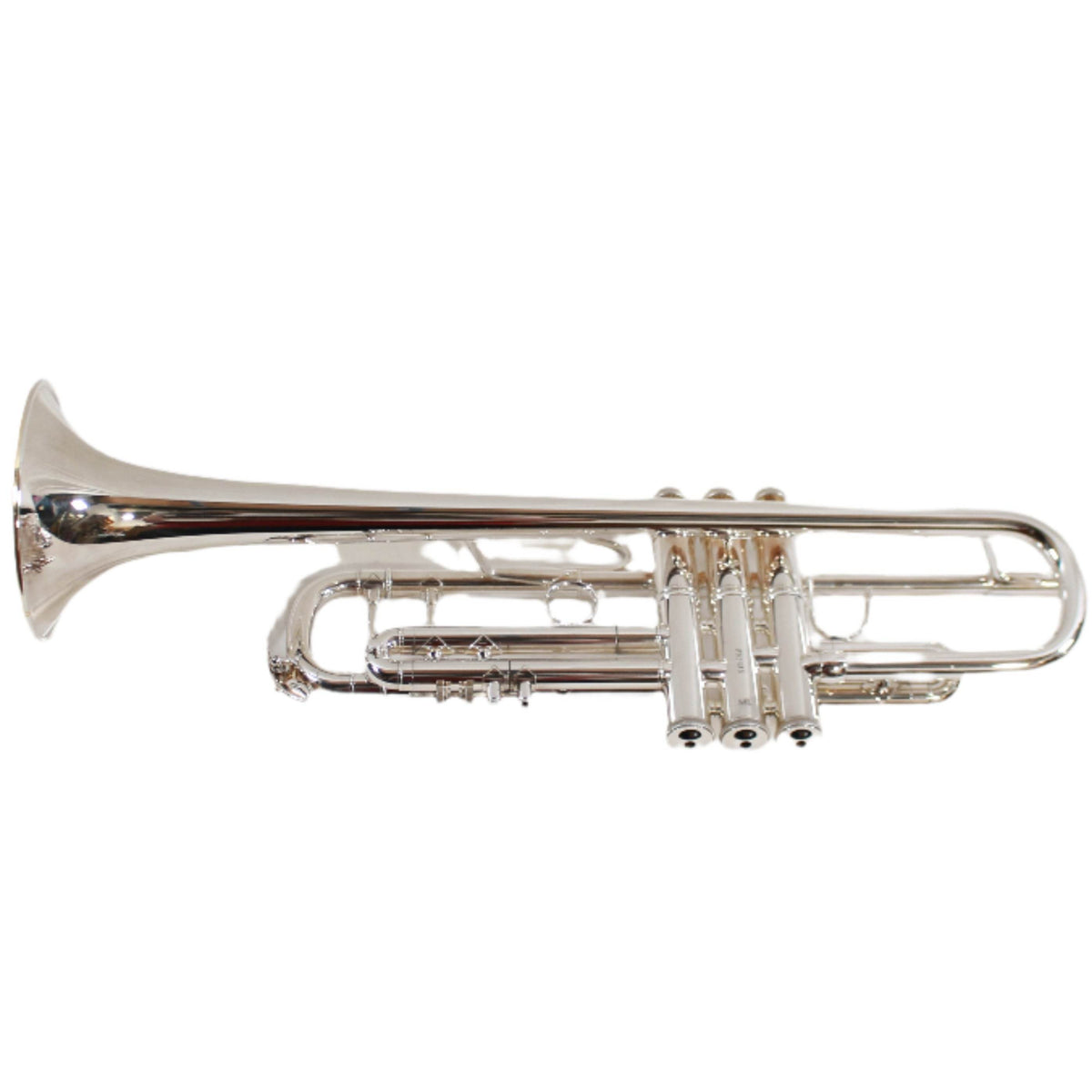 BACH 180S371336 Strad Trumpet, Silver Plated, Gold Plated Inside Bell, 3C Mpc, w/ Deluxe Case - Ray's Midbell Music