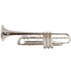 BACH 180S371336 Strad Trumpet, Silver Plated, Gold Plated Inside Bell, 3C Mpc, w/ Deluxe Case - Ray's Midbell Music