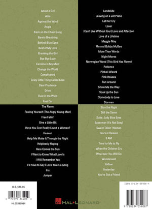 HAL LEONARD 00310984 The Best Acoustic Rock Songs Ever - Ray's Midbell Music