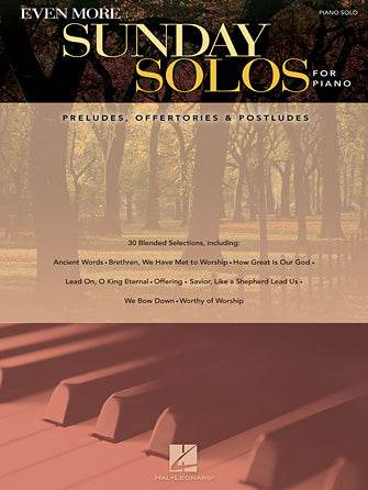 HAL LEONARD HL00312098 Even More Sunday Solos for Piano - Ray's Midbell Music