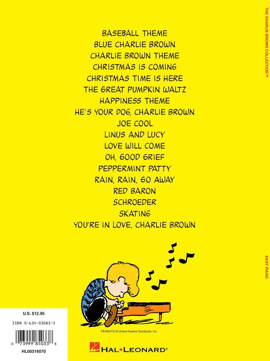 HAL LEONARD 00316070 The Charlie Brown Collection(TM) Easy Piano - Ray's Midbell Music