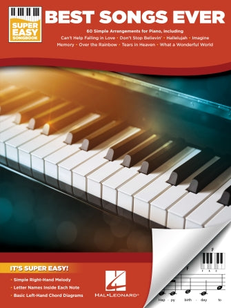 HAL LEONARD 00329877 Best Songs Ever - Super Easy Piano