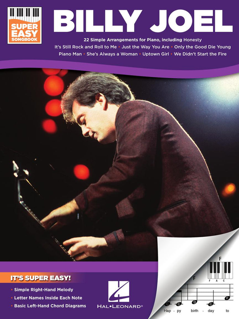 HAL LEONARD 00329996 Billy Joel - Super Easy Songbook