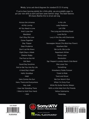 HAL LEONARD 00334629 First 50 Songs by the Beatles You Should Play on Ukulele - Ray's Midbell Music