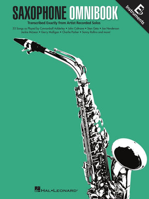 HAL LEONARD 00345963 Saxophone Omnibook for E-Flat Instruments - Transcribed Exactly from Artist Recorded Solos - Ray's Midbell Music
