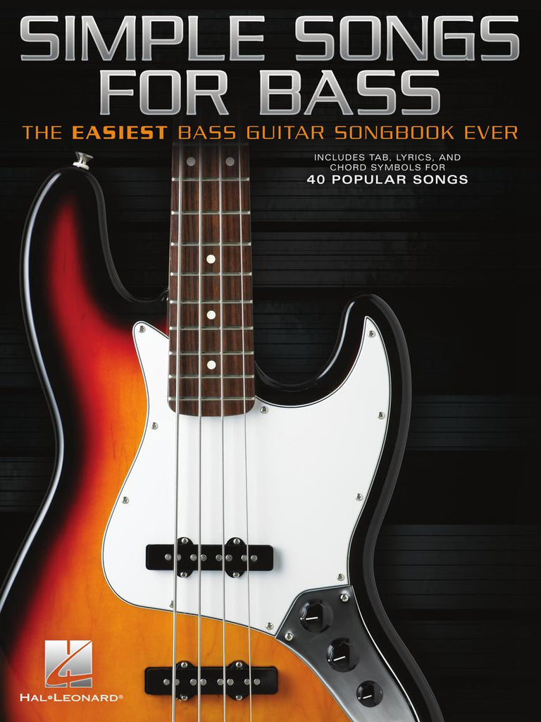 HAL LEONARD 00356305 Simple Songs for Bass - The Easiest Bass Guitar Songbook Ever