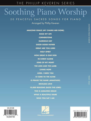 HAL LEONARD 00357169 Soothing Piano Worship - 20 Peaceful Sacred Songs for Piano The Phillip Keveren Series - Ray's Midbell Music