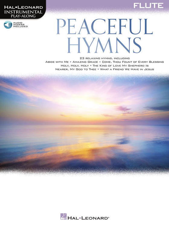 HAL LEONARD 00366474 Peaceful Hymns for Flute - Instrumental Play-Along