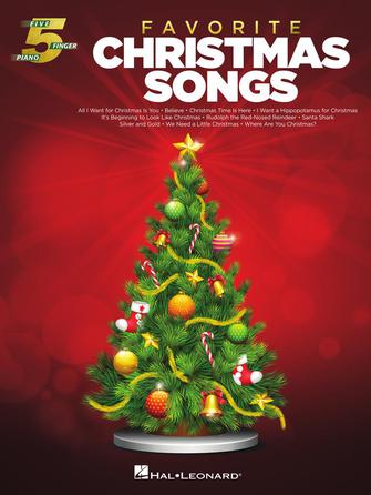 HAL LEONARD 00367574 Favorite Christmas Songs for Five-Finger Piano