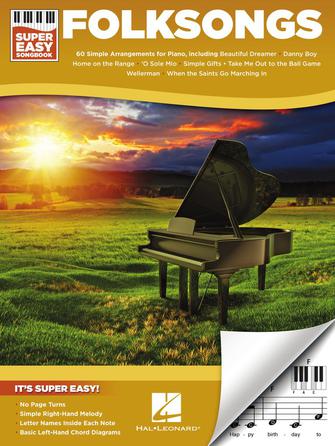 HAL LEONARD 00381031 Folksongs - Super Easy Songbook