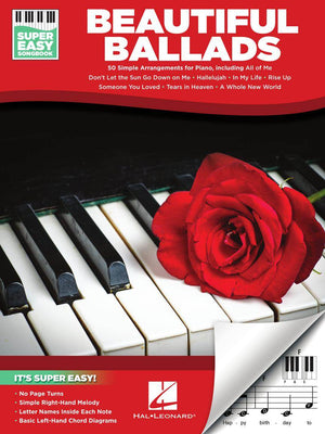 HAL LEONARD 00385162 Beautiful Ballads - Super Easy Songbook - Ray's Midbell Music