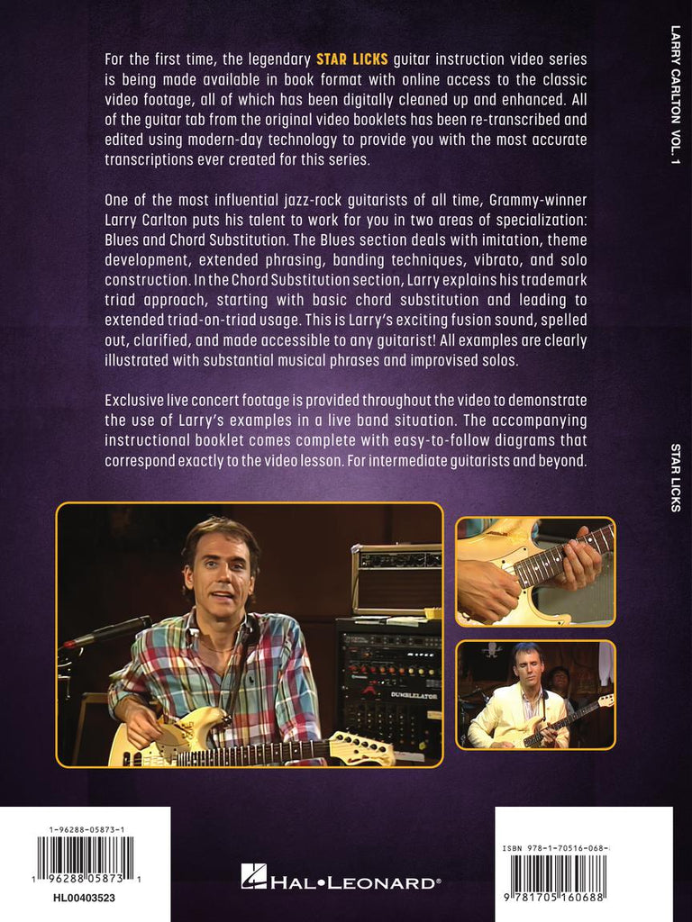 HAL LEONARD HL00403523 Larry Carlton ? Volume 1