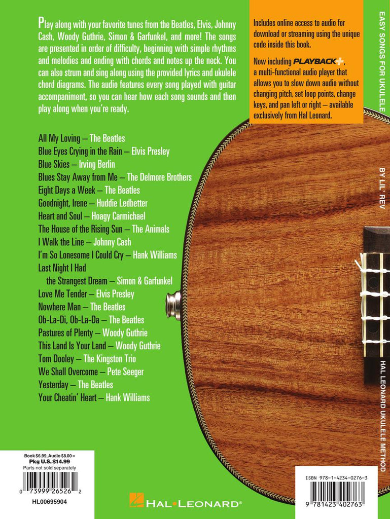 HAL LEONARD 00695904 Easy Songs for Ukulele