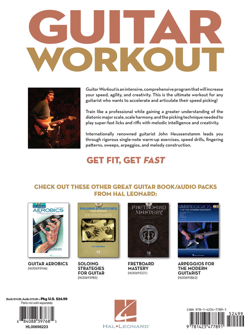 HAL LEONARD 00696223 Guitar Workout - Speed Picking, Sweeps, Arpeggios & Harmony for the Modern Guitarist