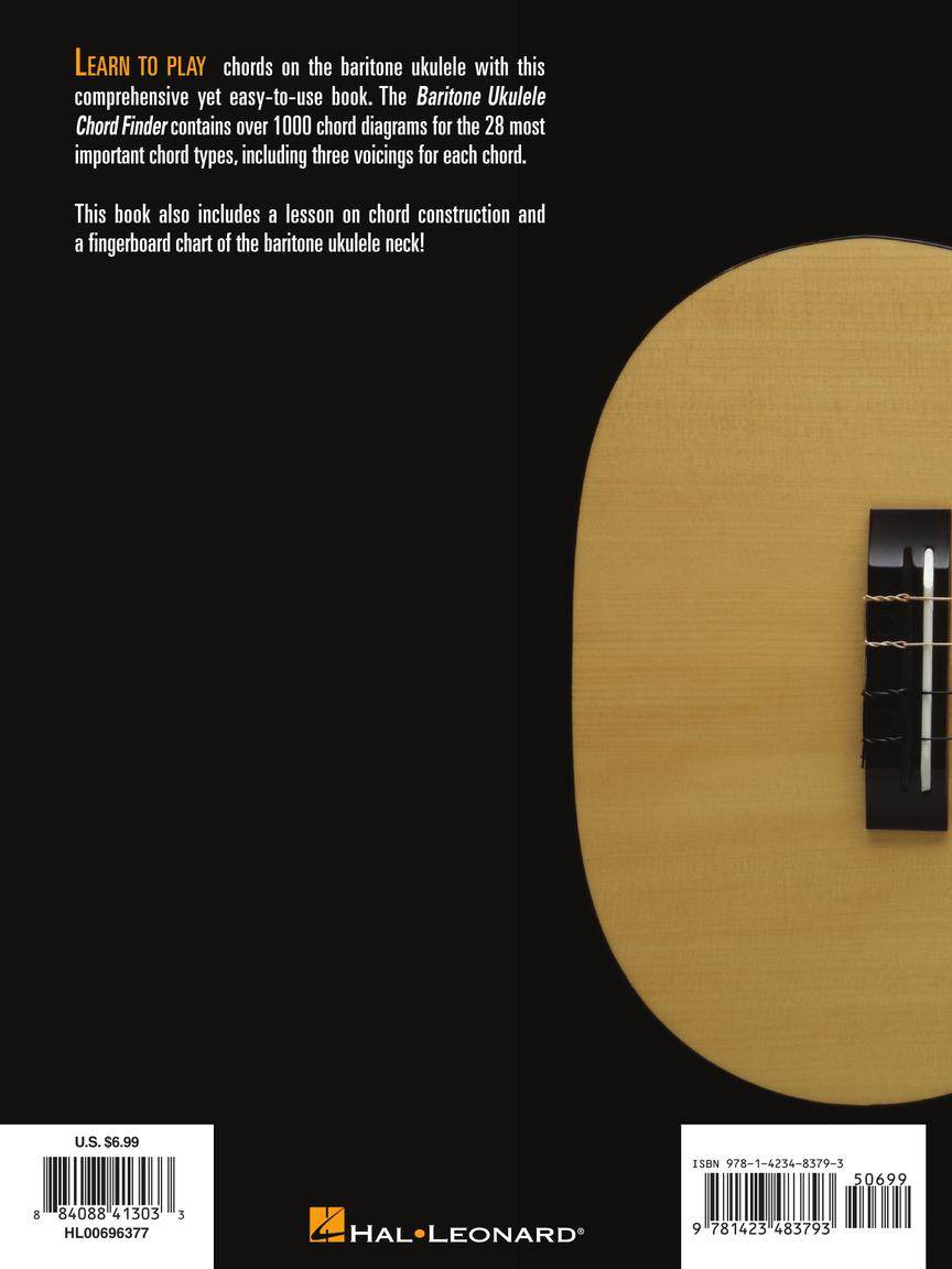 HAL LEONARD 00696377 Hal Leonard Baritone Ukulele Chord Finder - Ray's Midbell Music