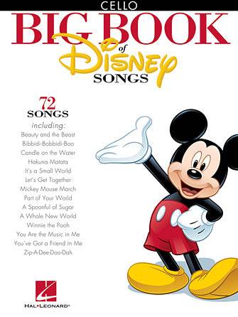 HAL LEONARD HL00842622 The Big Book of Disney Songs (Cello) - Ray's Midbell Music